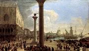CARLEVARIS, Luca The Wharf, Looking toward the Doge-s Palace Sweden oil painting artist